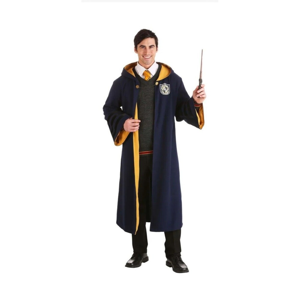 New Vintage Harry Potter Hogwarts Hufflepuff Adult Robe New